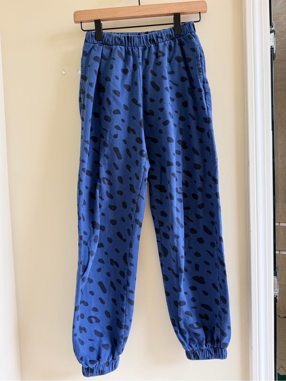 Clare V jogger Sweatpants in Faded Marine Jaguar XS original $165